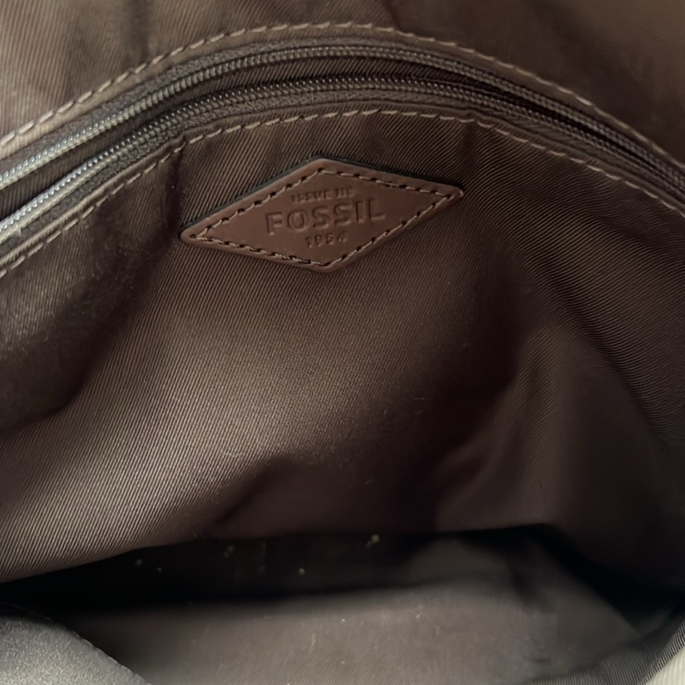 Blue leather crossbody - Picture 2 of 6